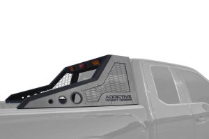 Ford F-150 Raptor Chase Rack - Addictive Desert Designs - HoneyBadger - Hammer Black with Satin Black panels - `17-`18